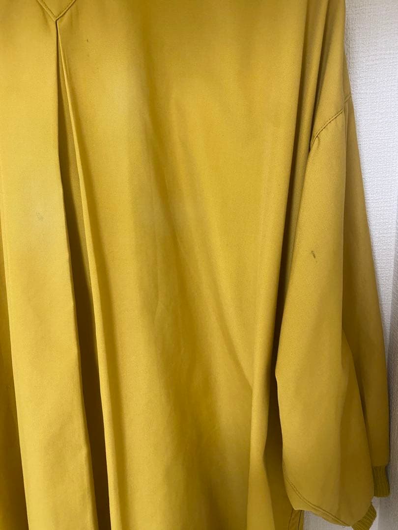 isseymiyake ステンカラーコート イエロー