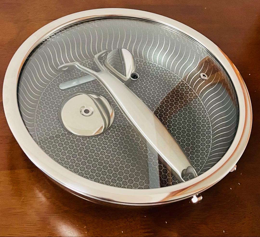 ステンレス製 多層構造フライパン・蓋付き