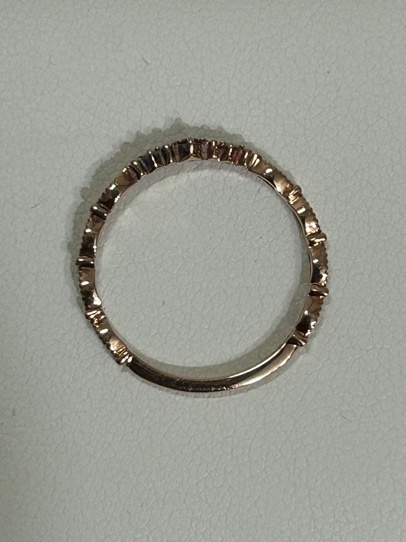 組曲　K10PG ダイヤ　ルビー　リング