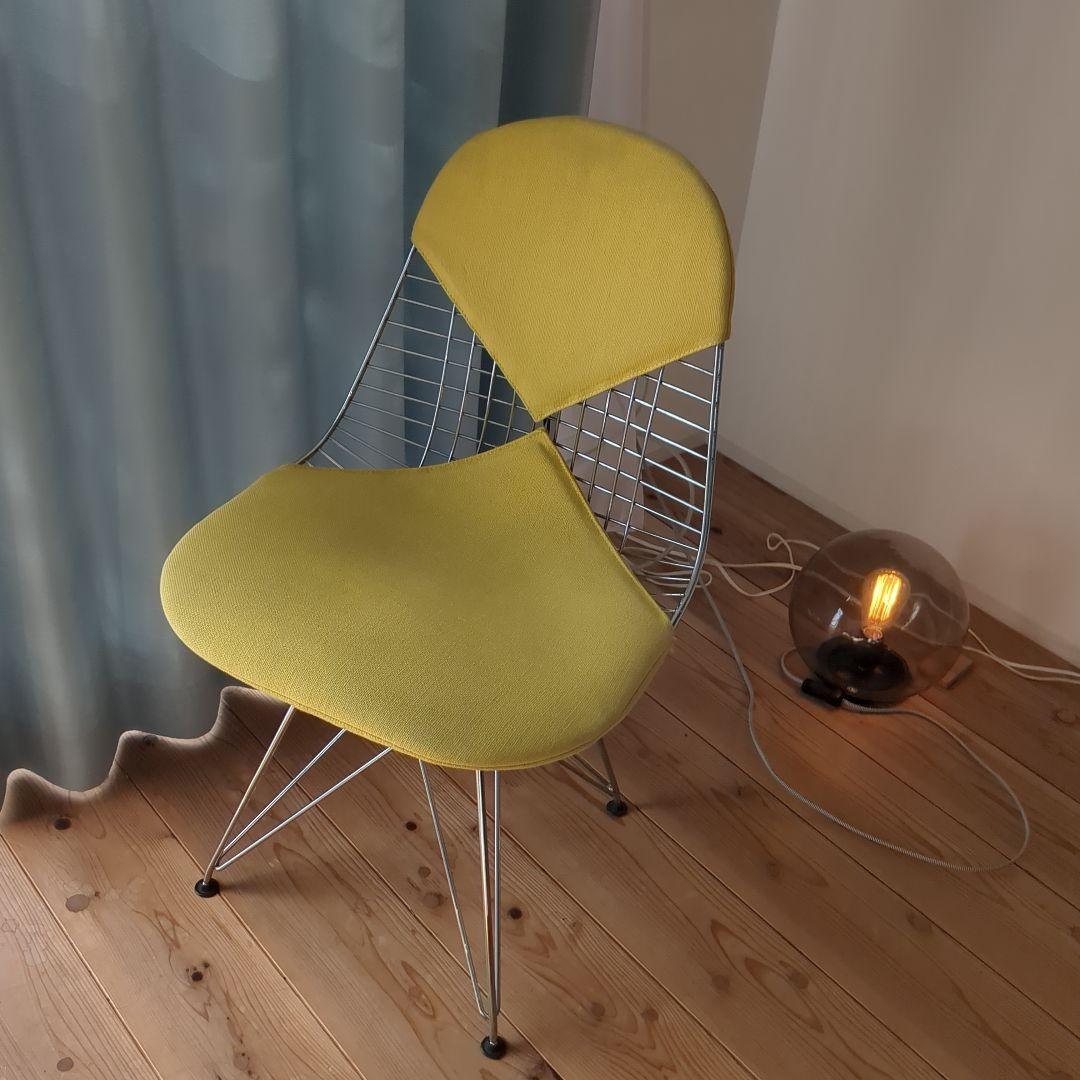 ワイヤーチェア　ビキニパッド　DKR　イームズ　イエロー　ヴィトラ