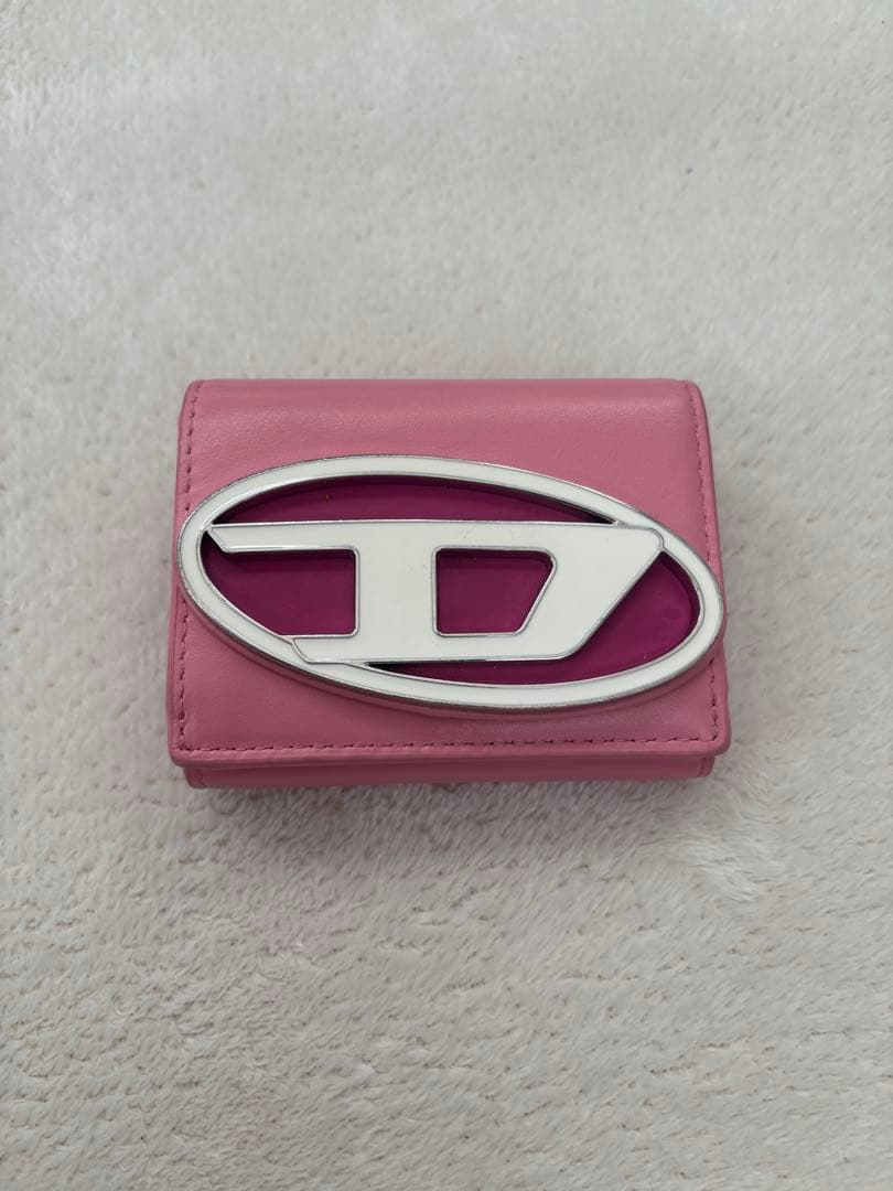 DIESEL ピンク 三つ折り財布