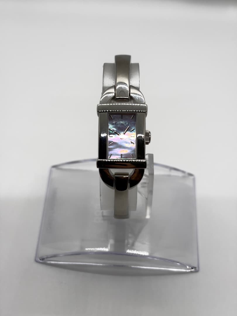 【新品電池】GUCCI グッチ 腕時計 6800L ピンクシェル レディース