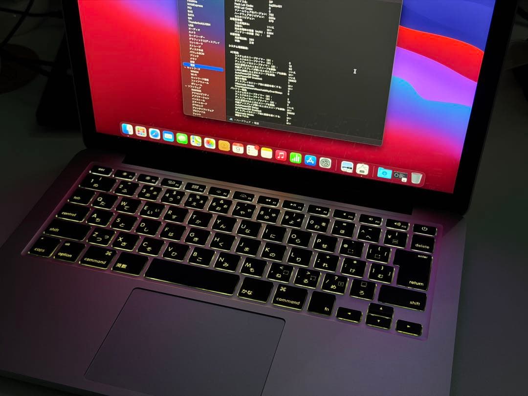 MacBook Pro Retina 2014 256G 8GBメモリ