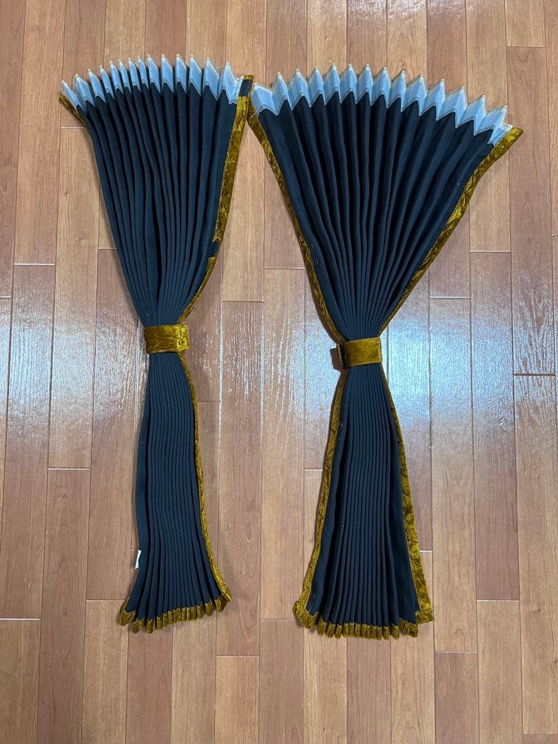 チンチラ　ゴールド　センターカーテン　ルームカーテン　17スーパーグレート　雅