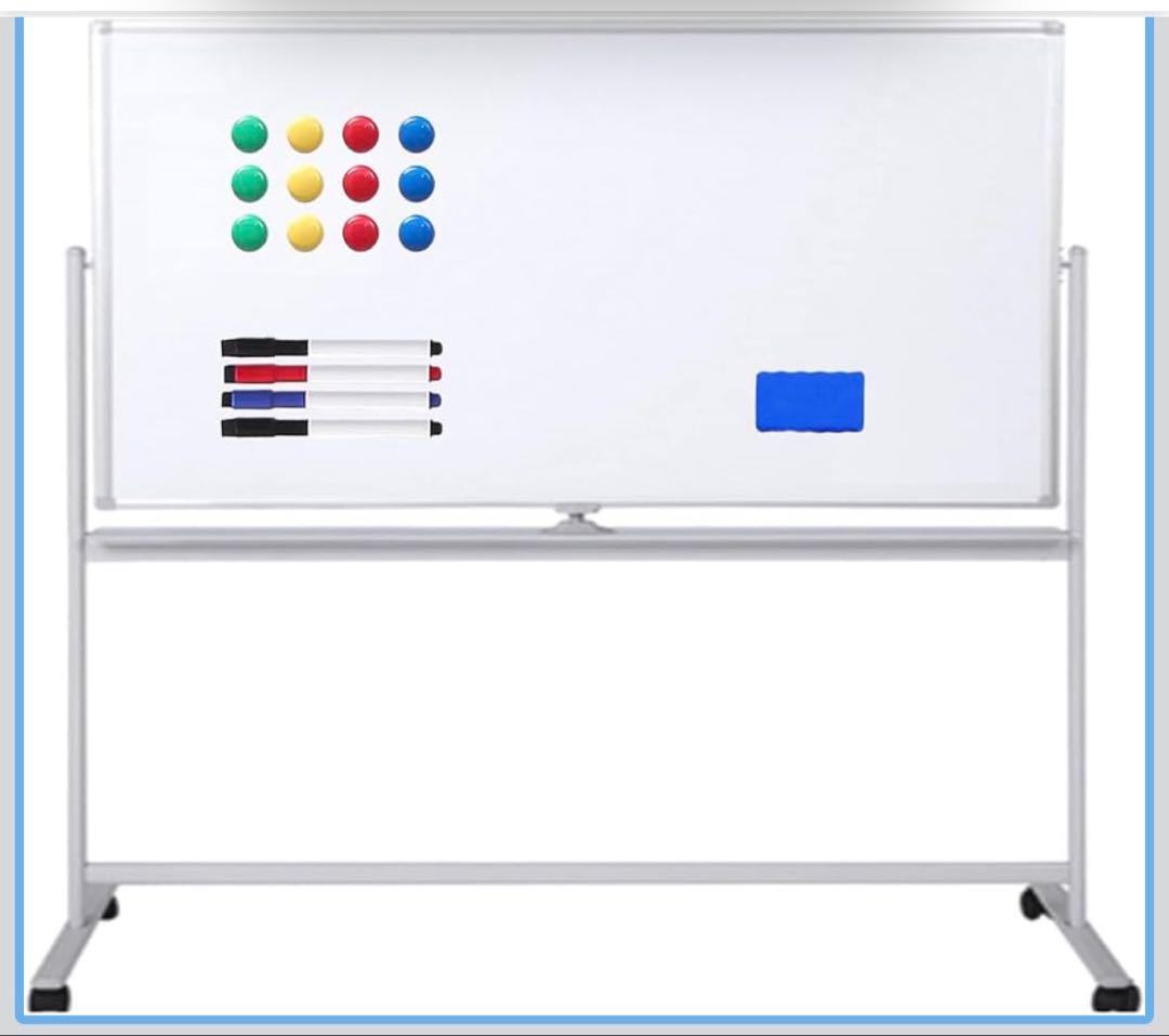 【新品】ホワイトボード 180cm マーカー・マグネット付き