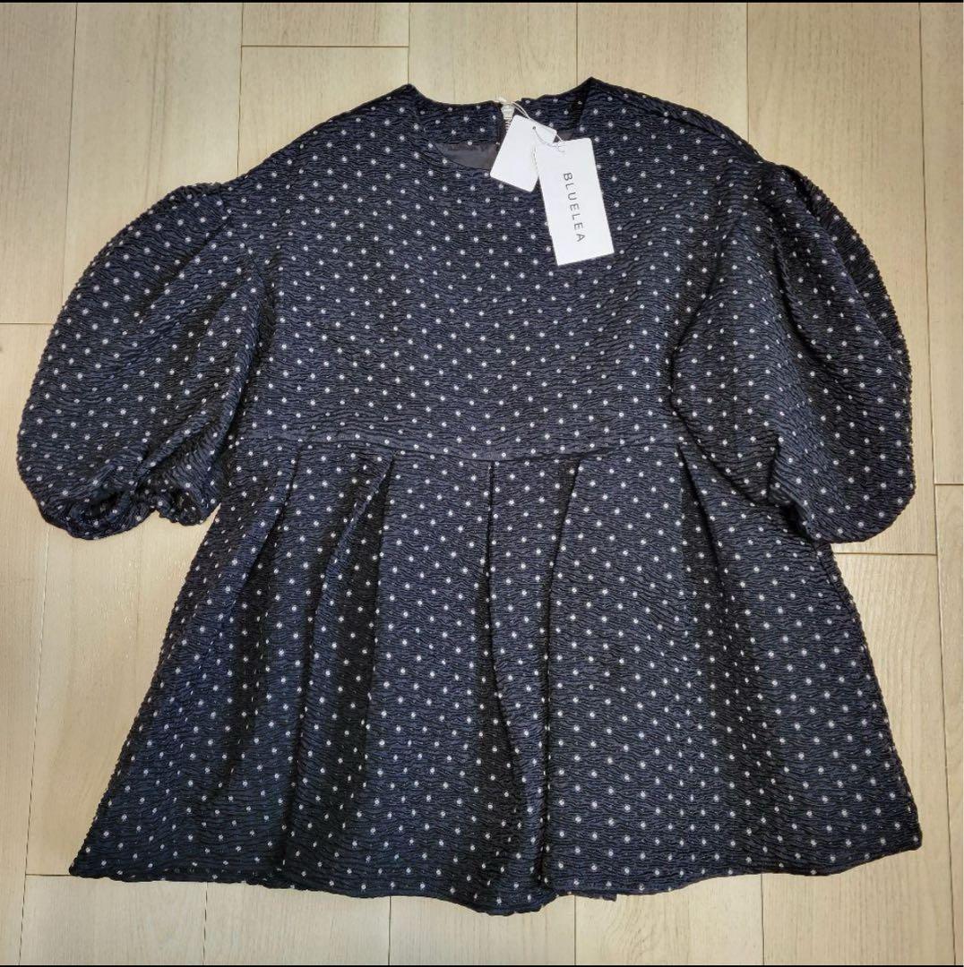 ブルレア BLUELEA Dot jacquard blouse ブラウス