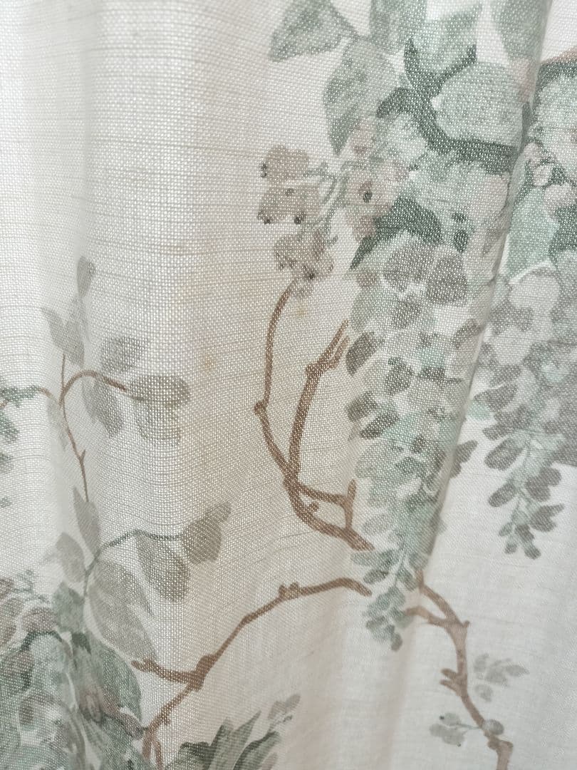 ローラアシュレイ　オーダーカーテン　巾228cm×丈207cm×1枚　巾調整可