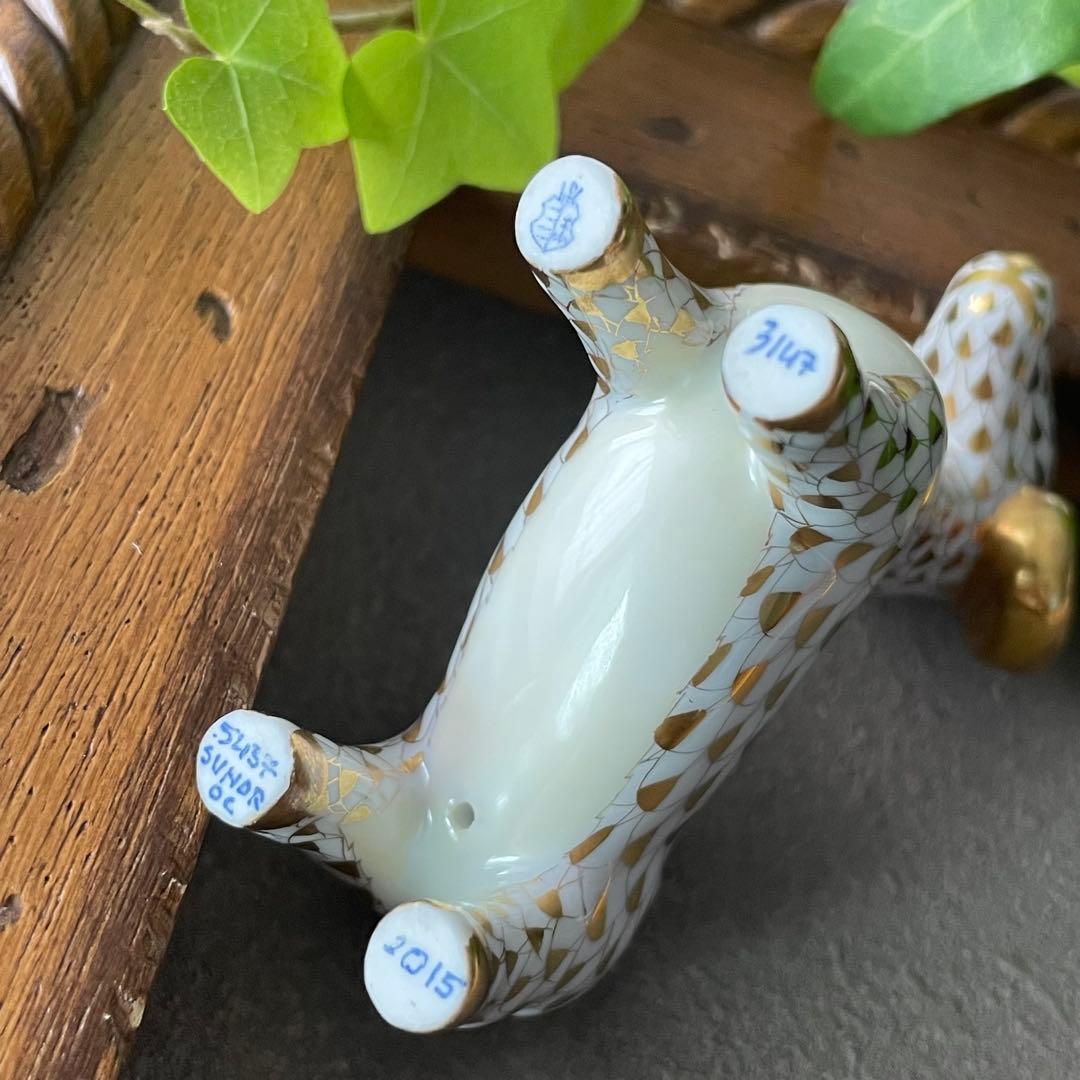 HEREND ゾディアック　十二支フィギュリン　金　2015年