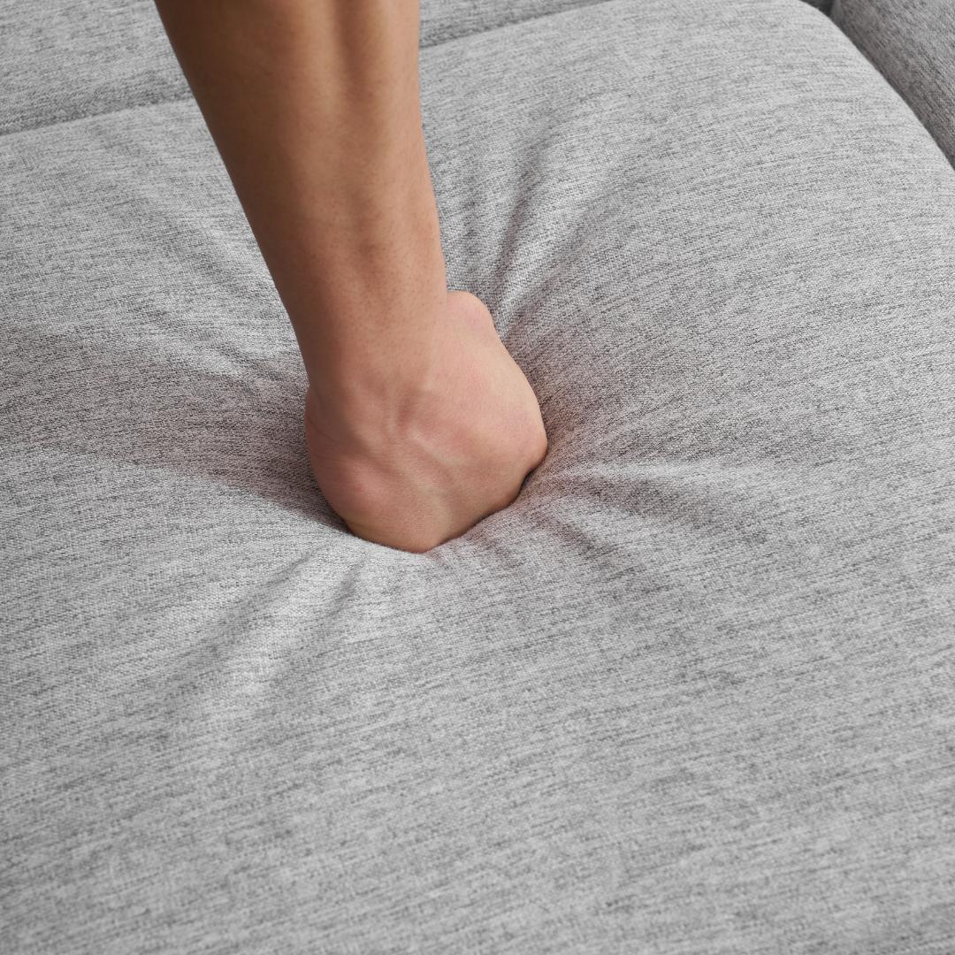 限定セール！ソファ　2-5人掛け　L字　クッション付き　肘付き　GREY