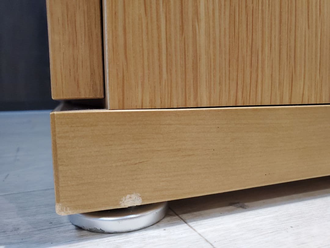 北欧スタイル 120センチ幅 3段9マス キャビネット 完成品