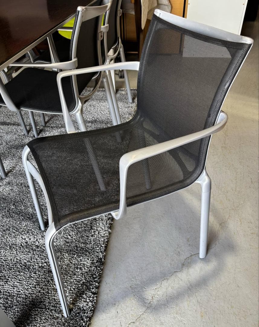 CASSINA IXC エアフレーム＆テーブルアリアス椅子5脚セット180cm