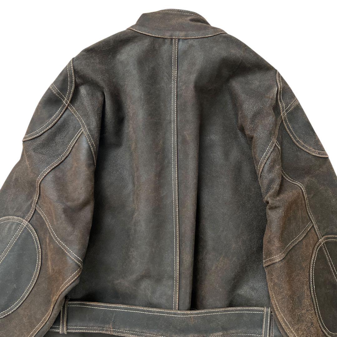 KADOYA　K'S LEATHER 　ゴートスキン レザージャケット 　ロング