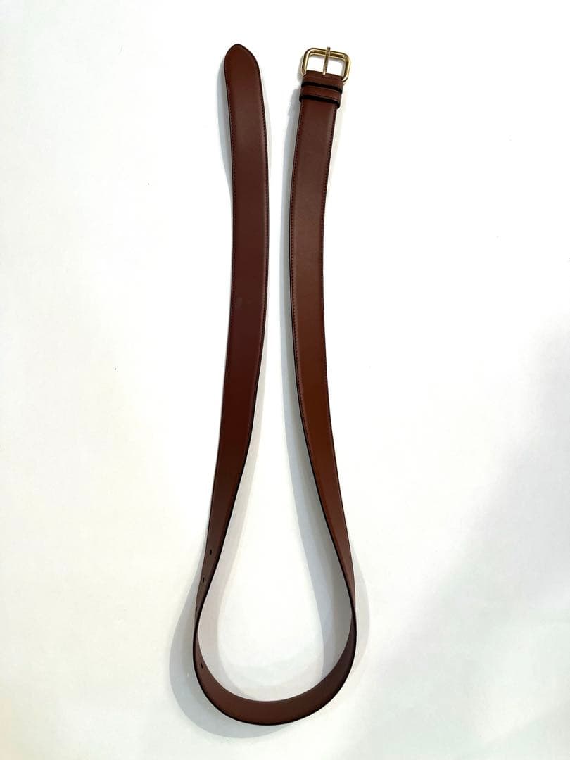 miu miu 完売モデル　ブラウンレザー ベルト　prada 男女兼用