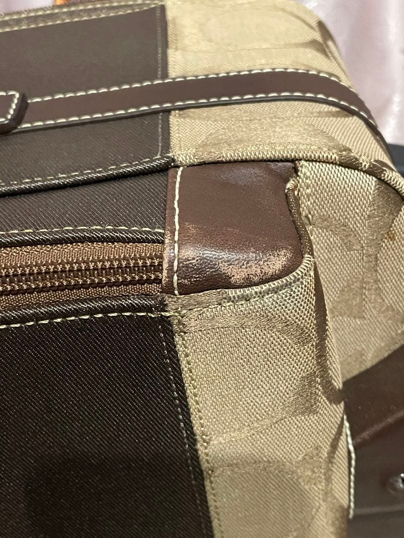 COACH キャリーケース ブラウン/ベージュ