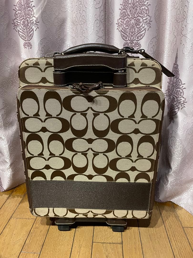 COACH キャリーケース ブラウン/ベージュ