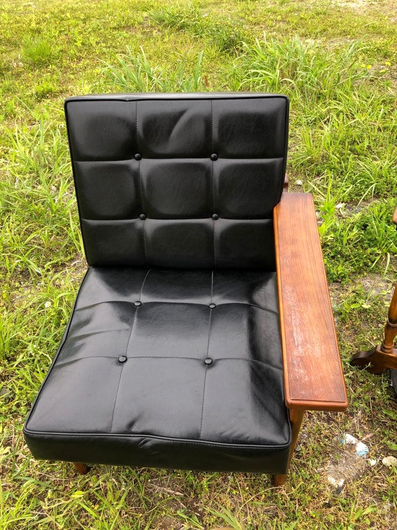 昭和レトロ オールドカリモク 3シーター 右 2シーターも可能 カタカナカリモク