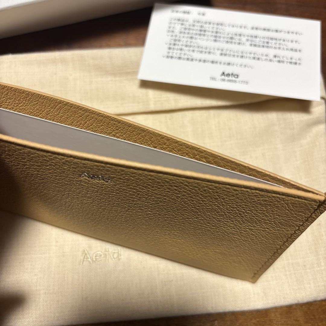 Aeta アエタ PG17 LONG WALLET BEIGE 新品