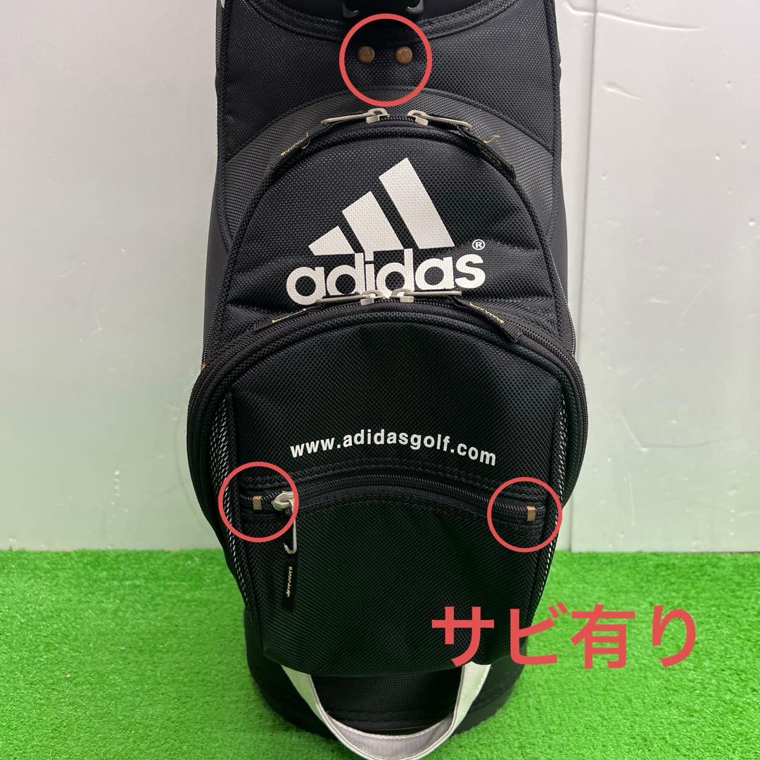 アディダス adidas ゴルフバッグ　9インチ　ブラック　メンズ　中古品