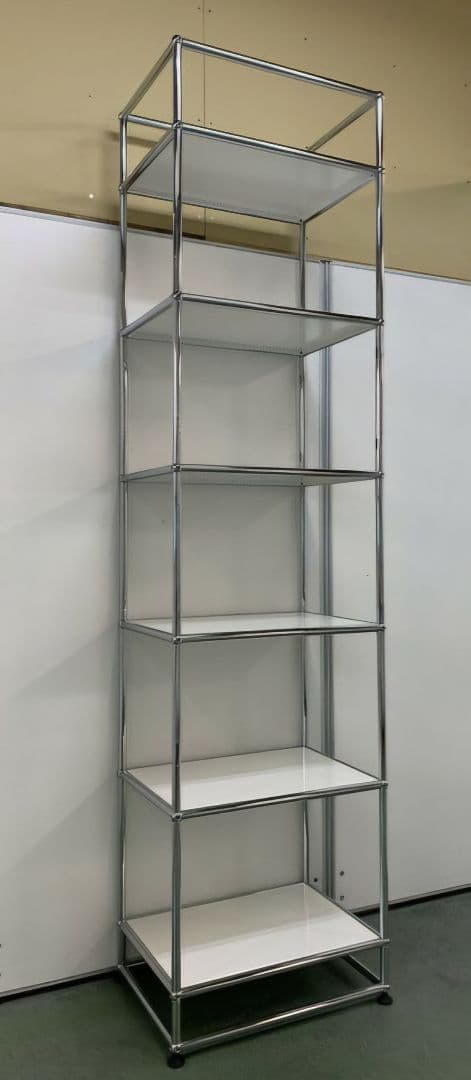 USMハラー　ラック　シェルフ　飾り棚　本棚　ホワイト