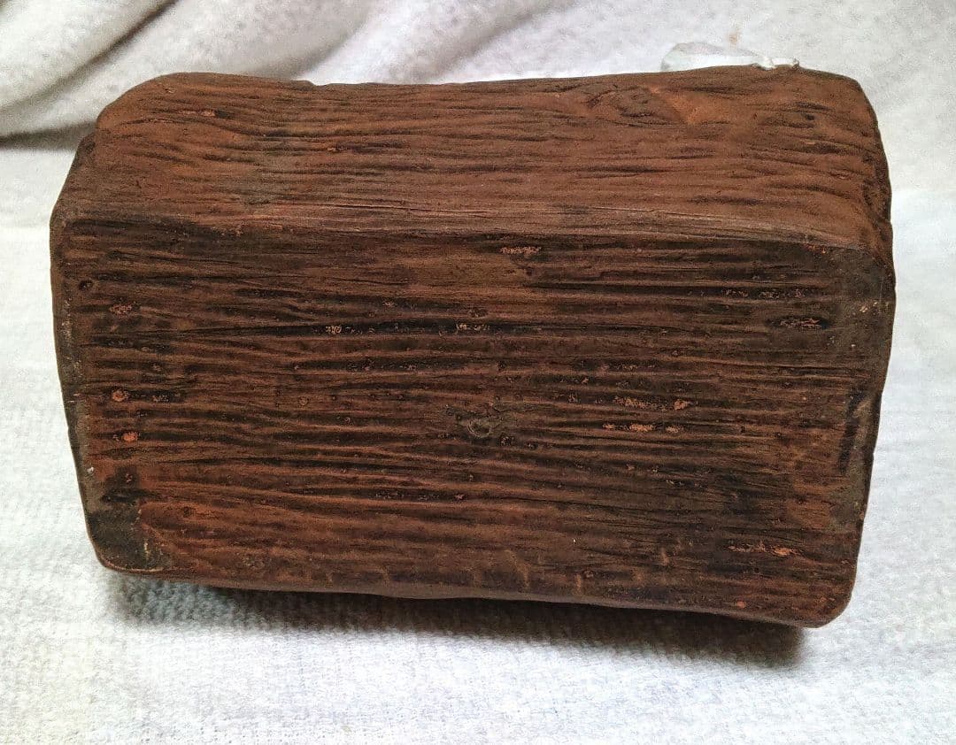 楽山造白鶏の置物 木箱付きT175