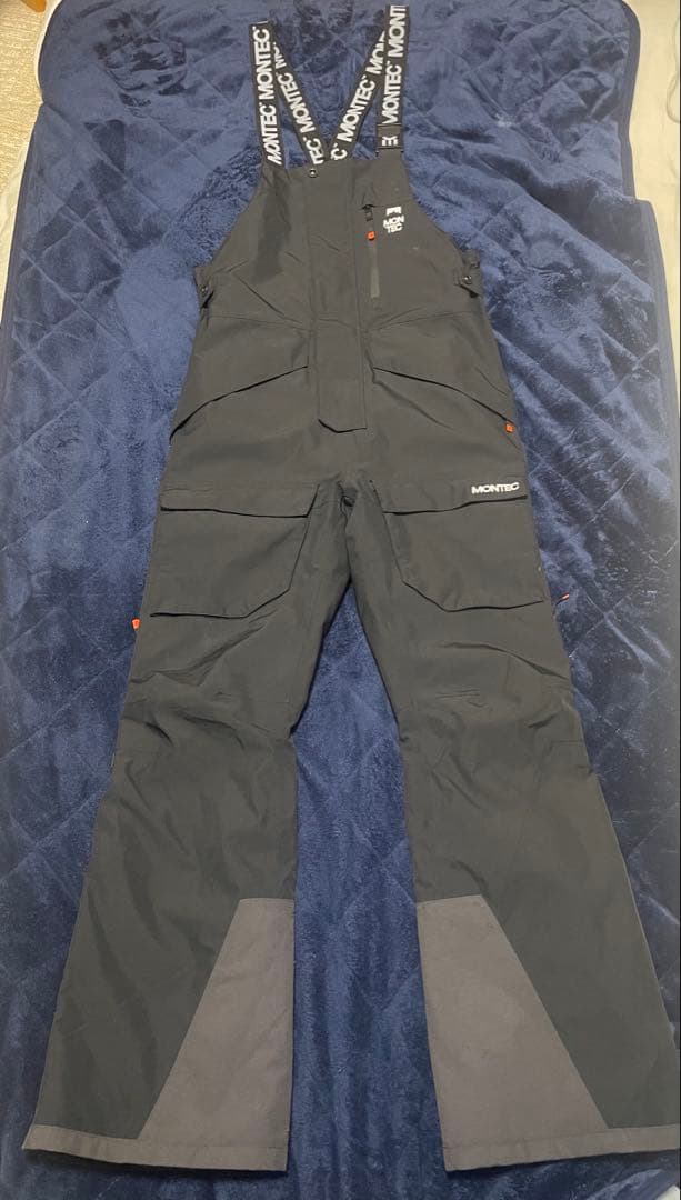MONTEC スキー スノーボード ビブパンツ Sサイズ　ブラック