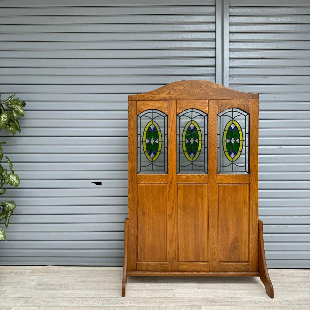 希少　ステンドグラス　衝立　パーテーション