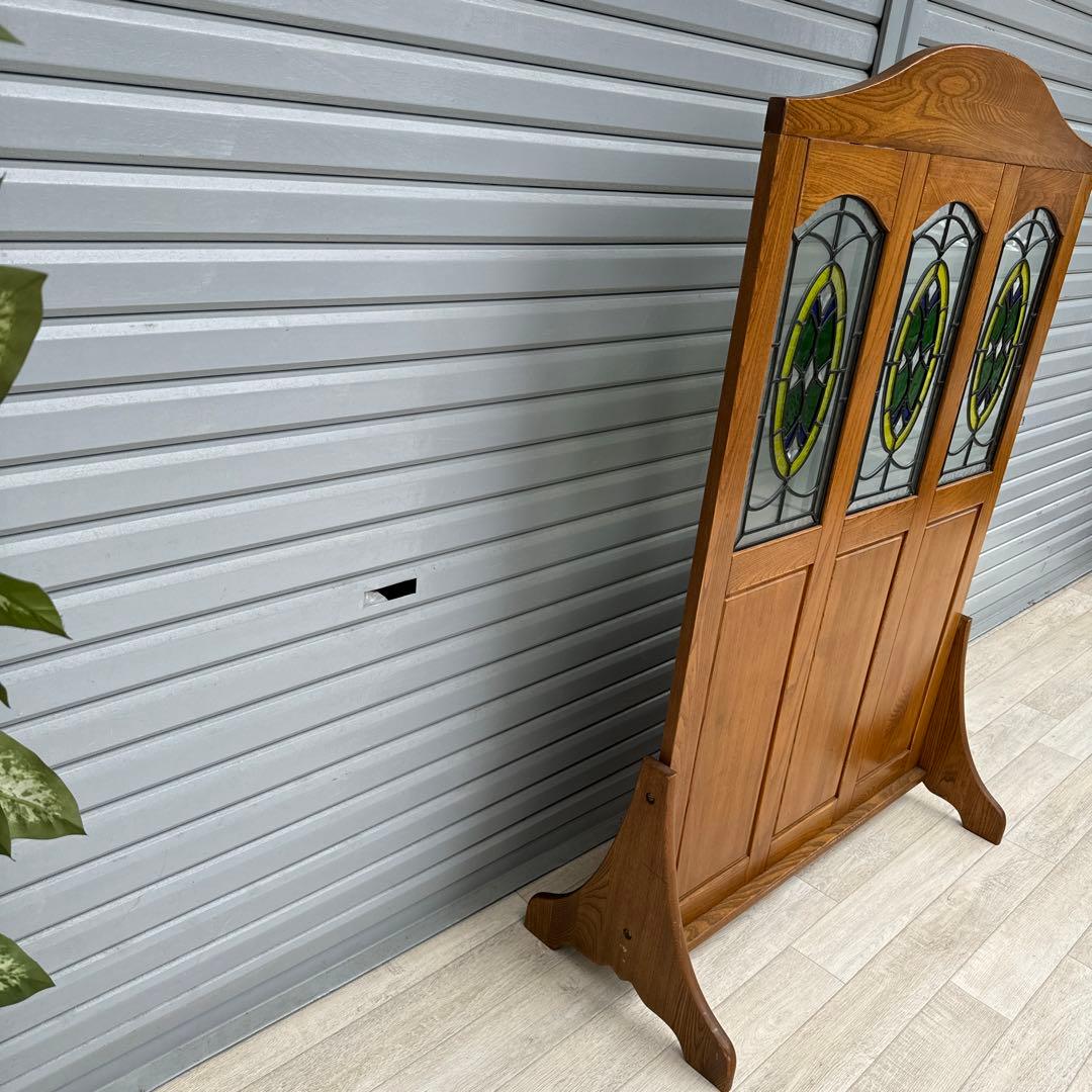 希少　ステンドグラス　衝立　パーテーション