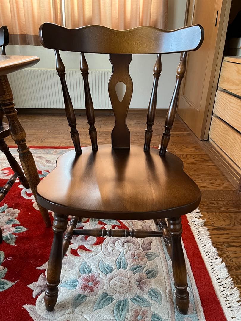 ②バラ売り不可 ①〜⑤セット販売のみ　ダイニング　テーブル　チェア