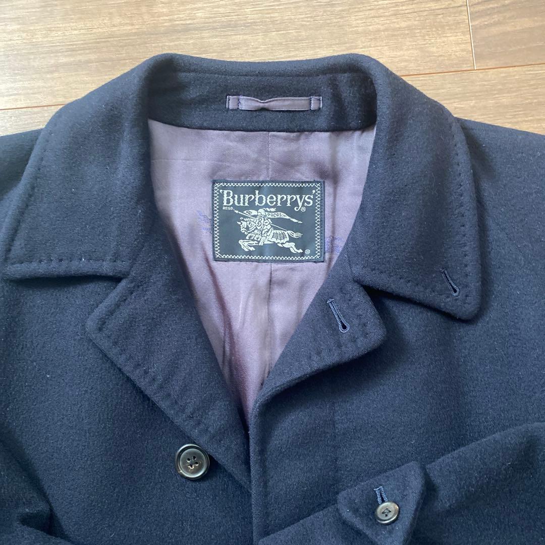 【Burberry】カシミヤ混ウールステンカラーコート
