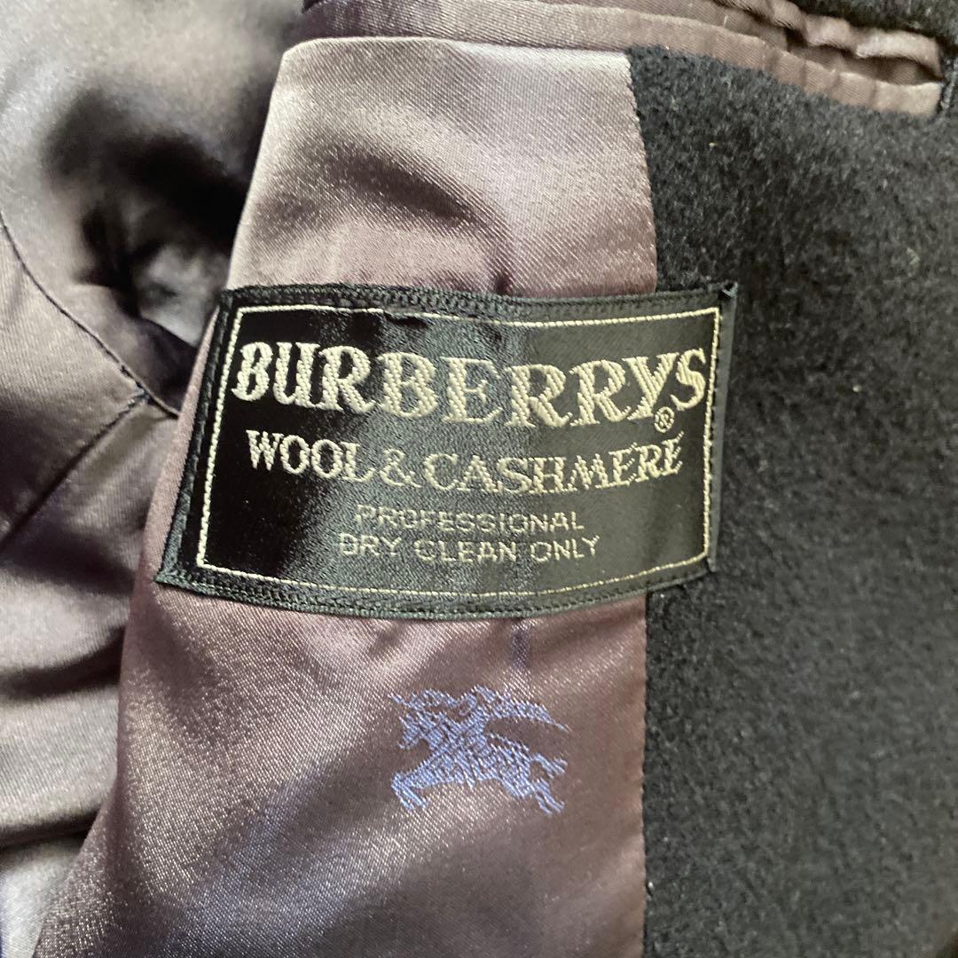 【Burberry】カシミヤ混ウールステンカラーコート