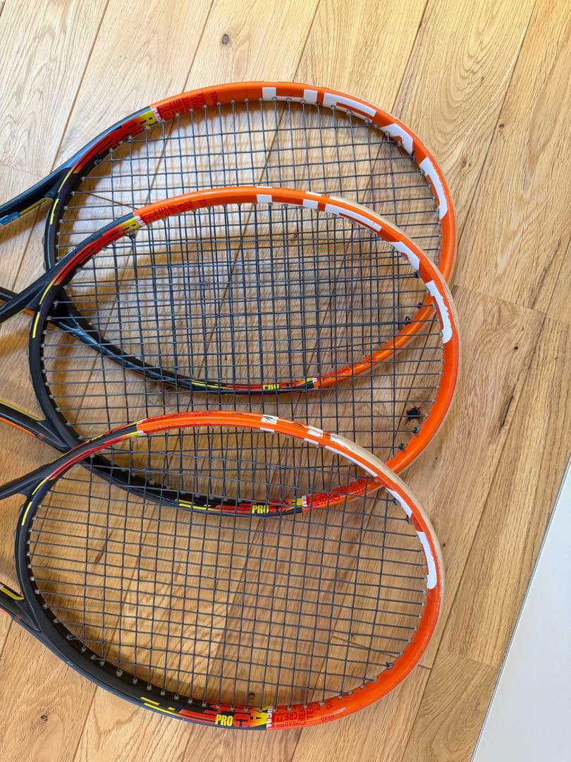 HEAD Radical Pro ラジカル プロ 硬式テニスラケット 3本