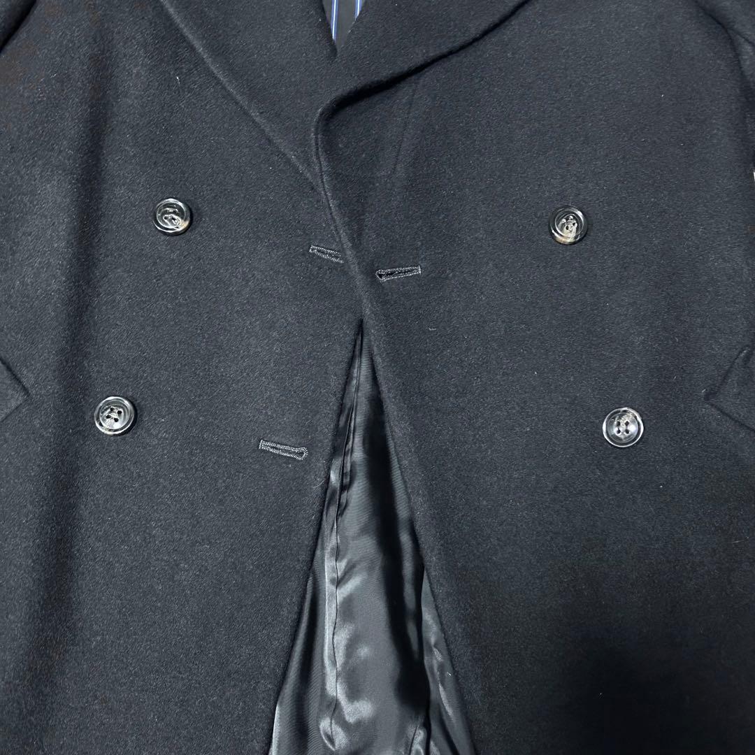 【Mixury ミグジュアリー】ウールカシミヤ ロングコート　ネイビー　38