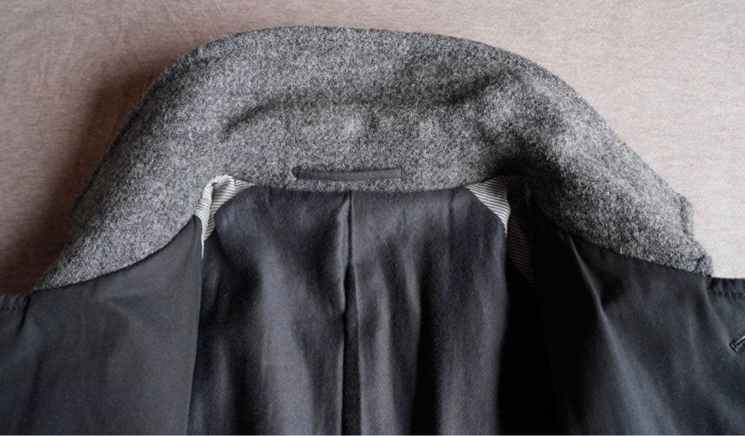 ハリスツイード　HARRIS TWEED ステンカラーコート　美品