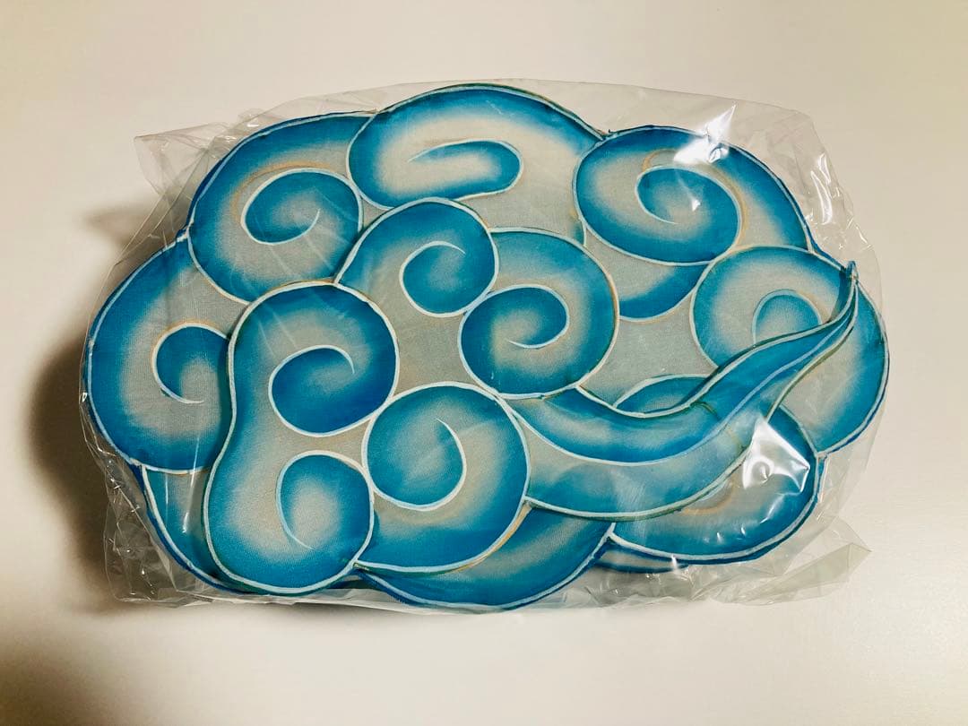 『Petit Pan』ペーパークラフト★雲型モビール（青）