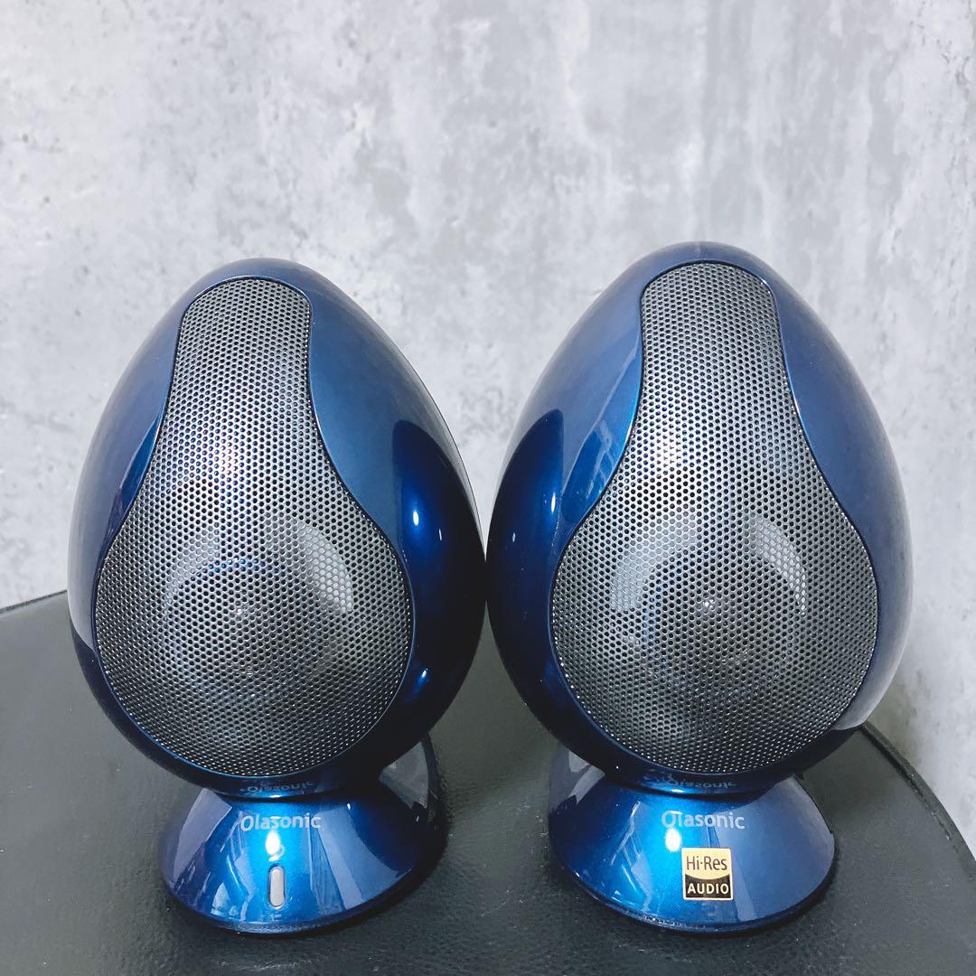 【希少・美品】Olasonic パワードスピーカーTW-S9 ハイレゾ ブルー