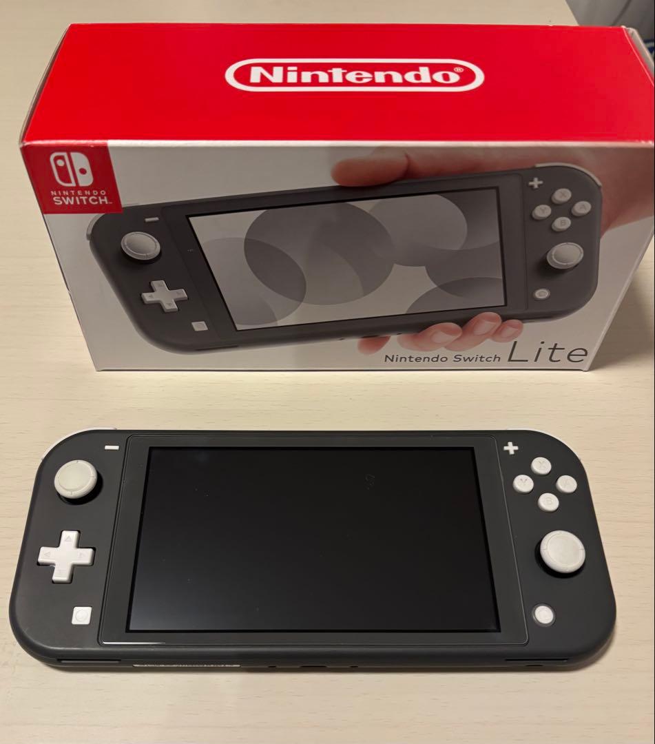 美品 Nintendo Switch Lite グレー 箱付き
