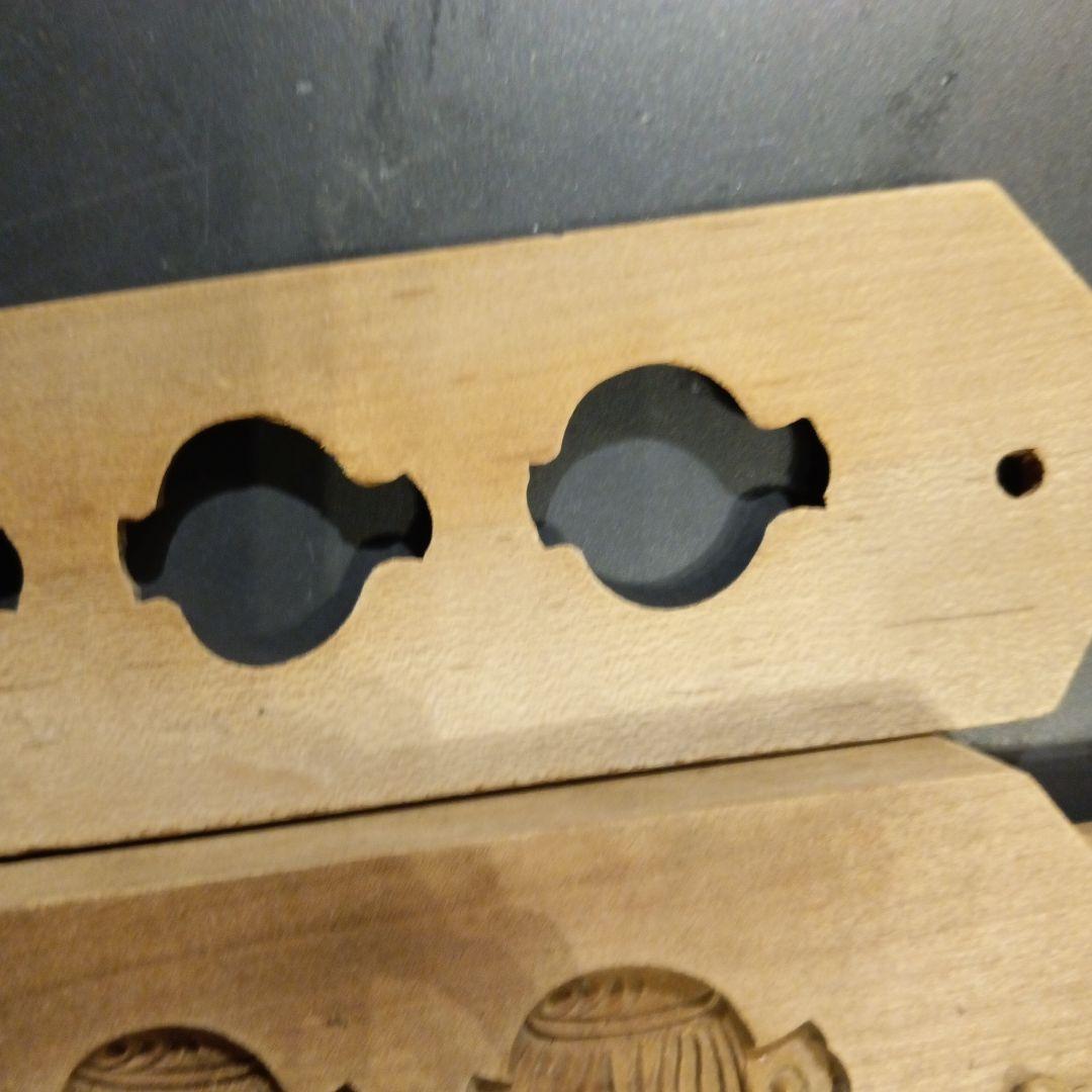 打ち出の小槌　干菓子型 一輪　焼きごて