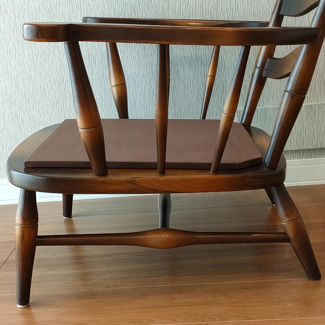 飛騨産業　のりくら　一人掛けソファ　アームチェア　キツツキ　アンティーク