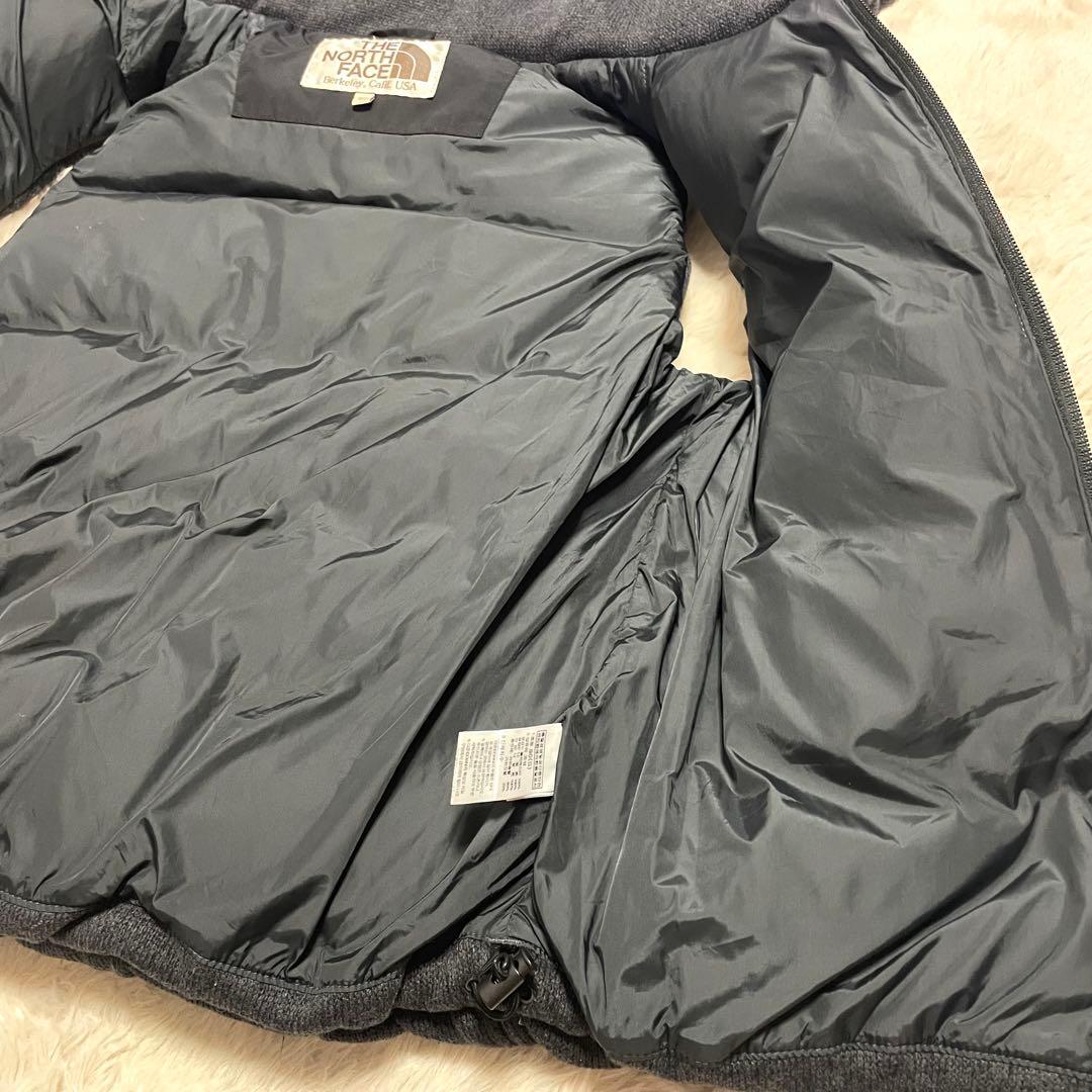 【THE NORTH FACE】ダウンベスト 700フィルパワー 黒/グレー切替