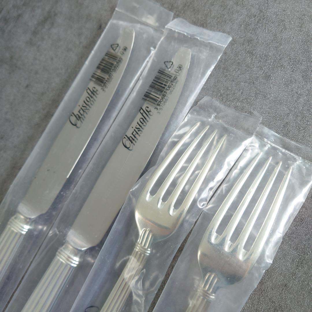 クリストフル アリア テーブルナイフ テーブルフォーク 未開封 4点