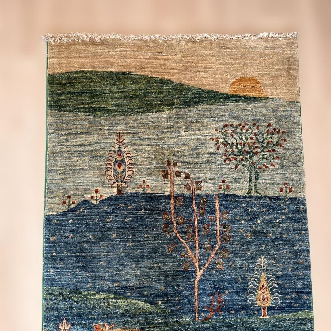 トルコ絨毯 手織りウール 155×71cm 保証書付