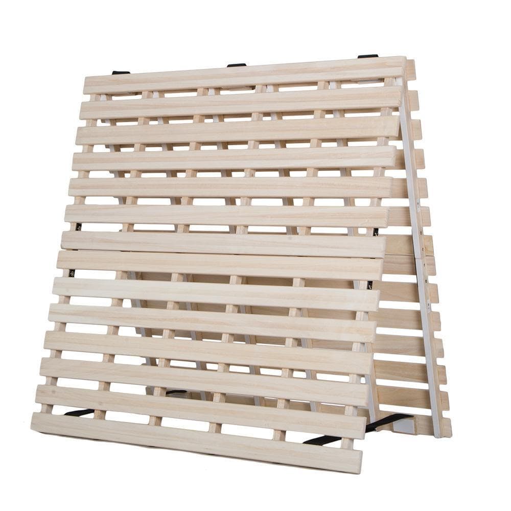 すのこベッド折りたたみ折りたたみベッド 二つ折り天然桐すのこベッド【シングル】