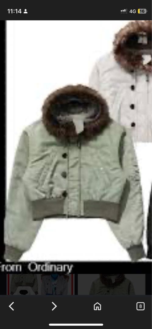 【OPEN YY】FAUX FUR ZIPPER HOOD M.A1&