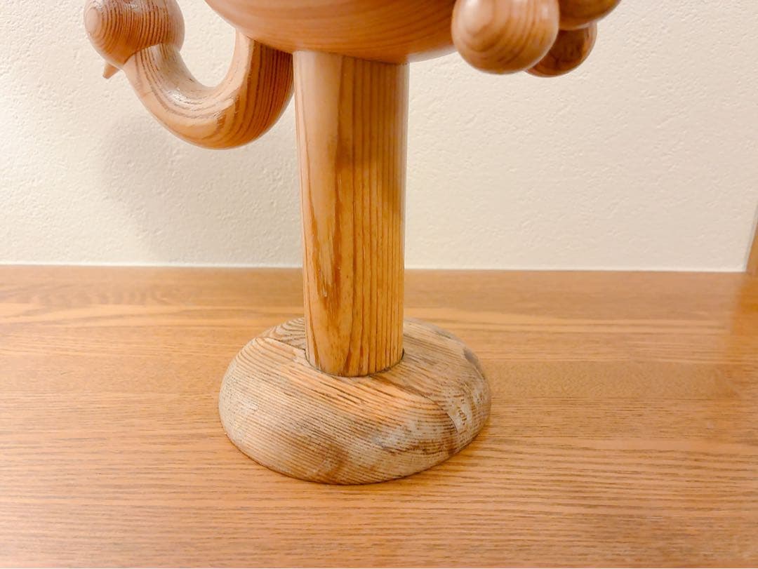 北欧アーリッカ木製(パイン＝松)、Kurki(黒鶴) 置物 : ヴィンテージ