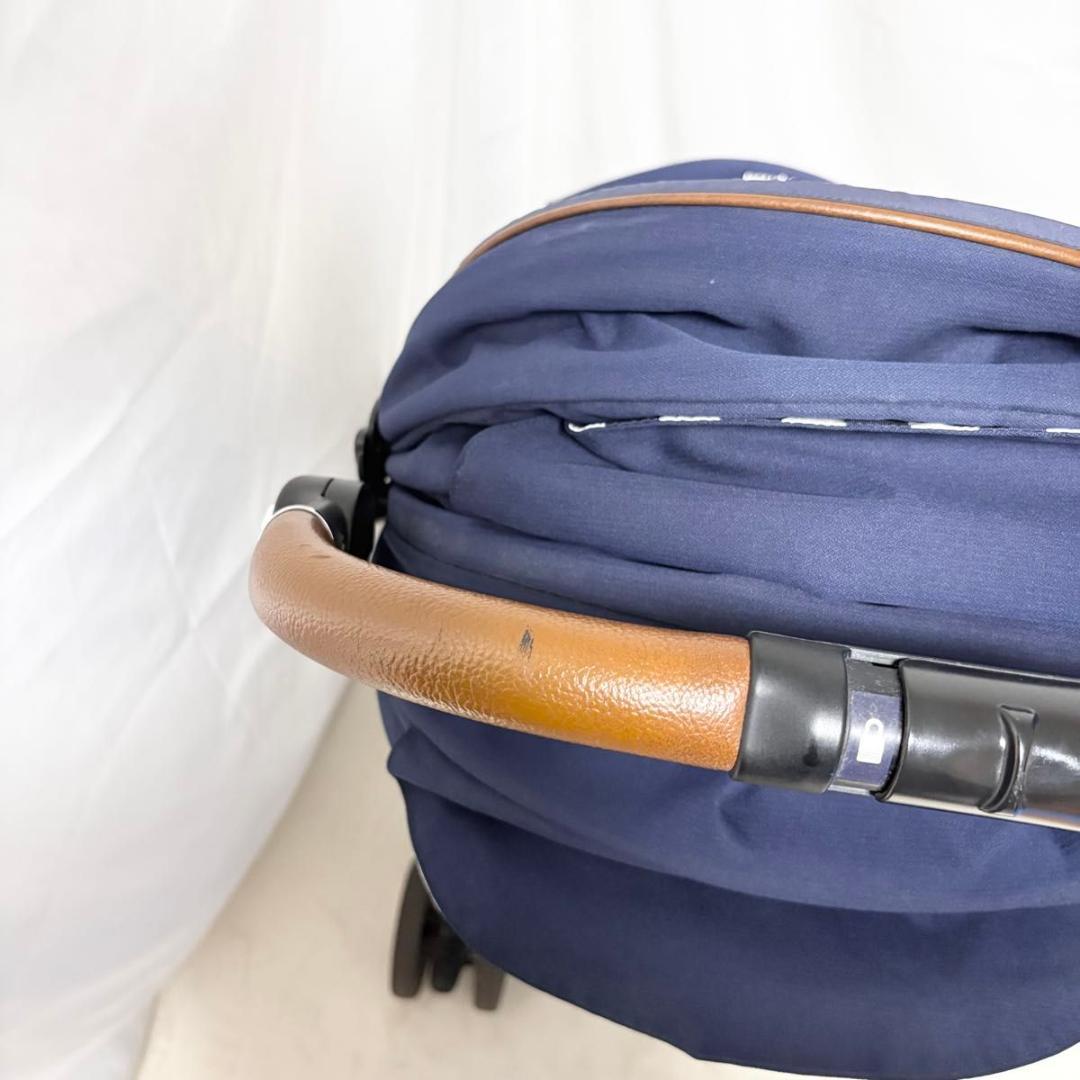 美品 アップリカ ラクーナ ビッテ　クッション レザーハンドル Aprica