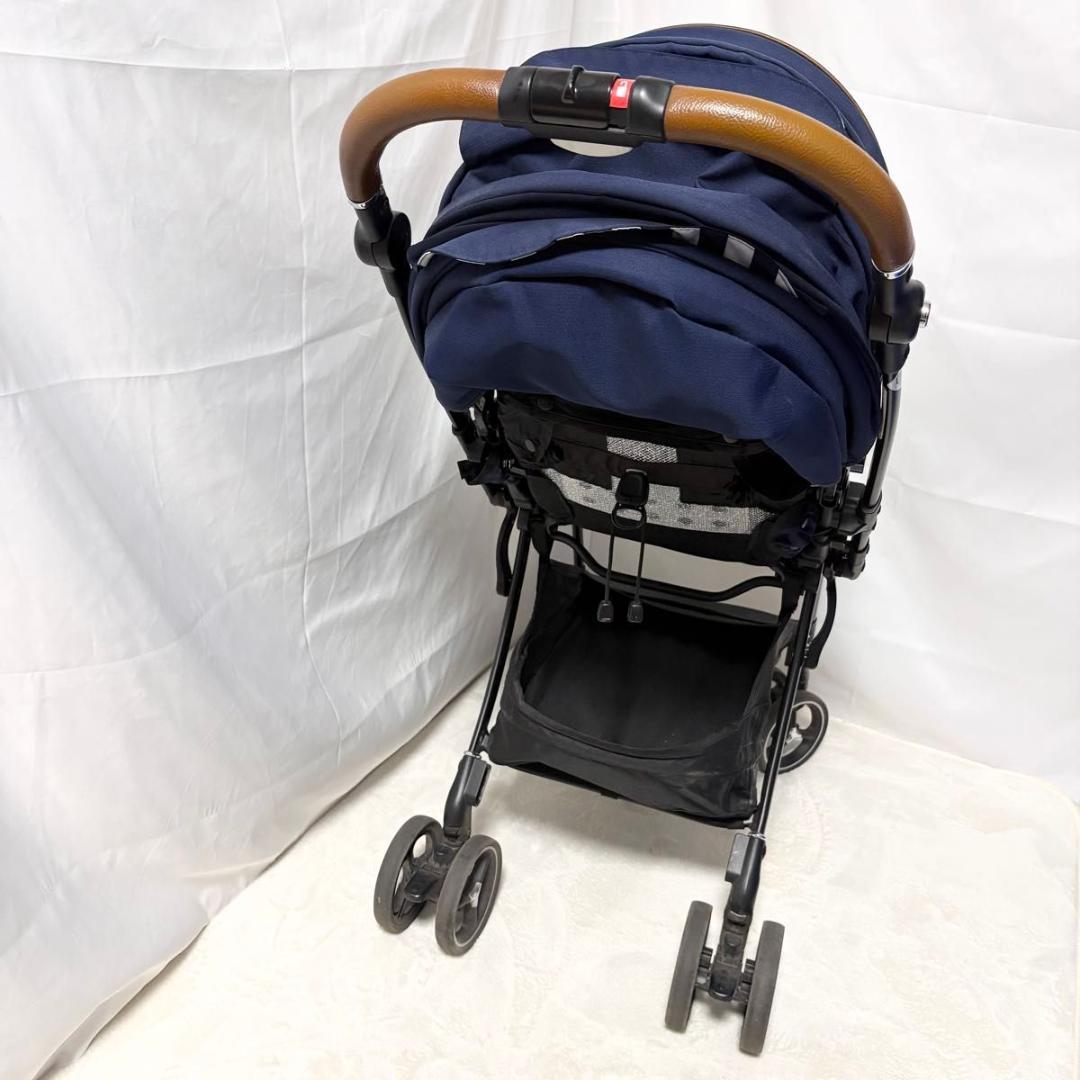 美品 アップリカ ラクーナ ビッテ　クッション レザーハンドル Aprica