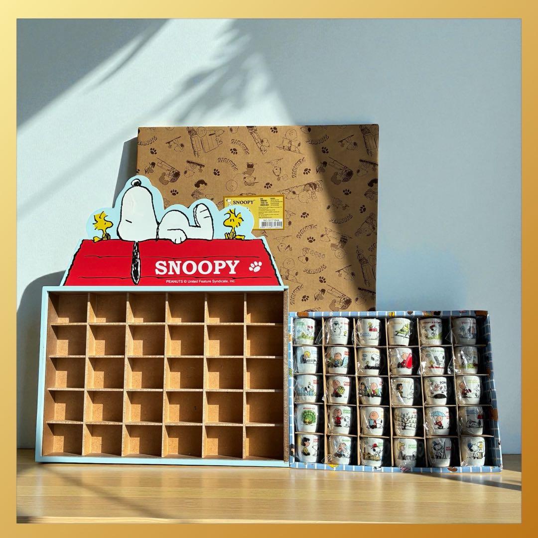 レア スヌーピー ミニミニカップ30個セット 飾り棚 インテリア