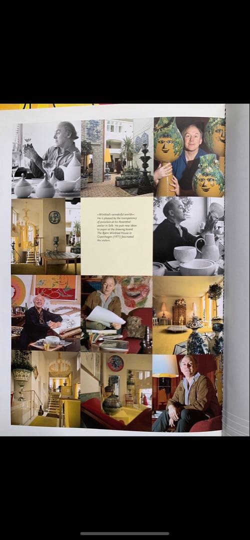 ビヨンヴィンブラッド　ニモール窯のレアなビンテージカップ型少女柄黒の花瓶！