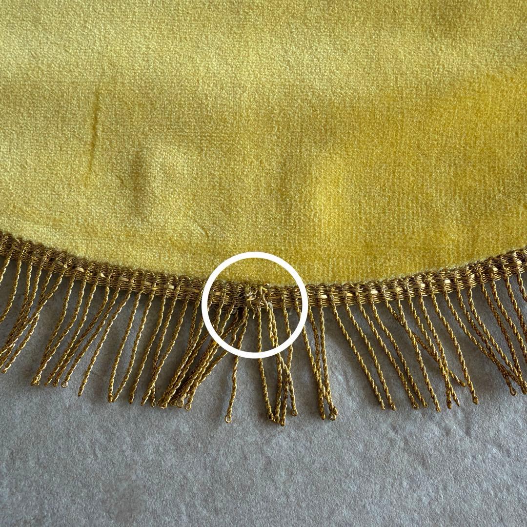 ドイリー・ベロアマスタード・アンティークブレード　Mサイズ