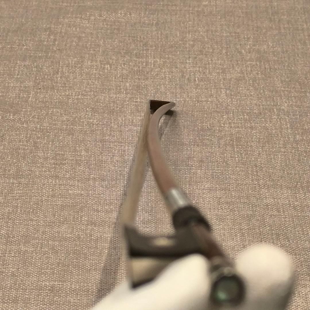【オールド】バイオリン弓 4/4 フェルナンブーコ材 無刻印 スティック修復済